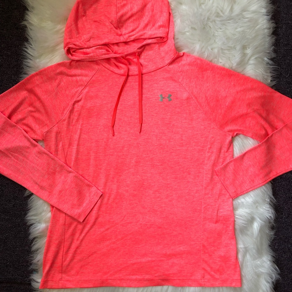 Under Armour UA neon hoodie sweatshirt dri-fit